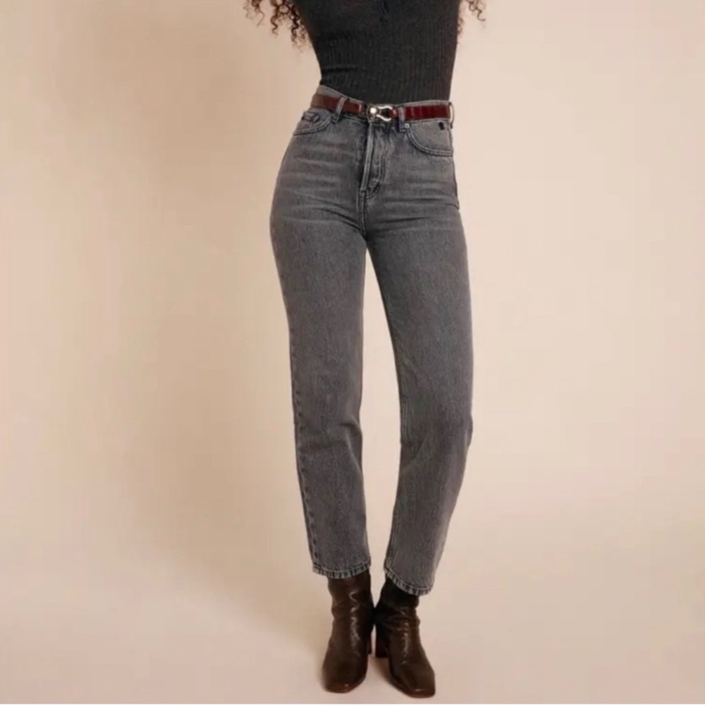 ROUJE MARAIS jeans gray raw hem size 26 DR 🇫🇷